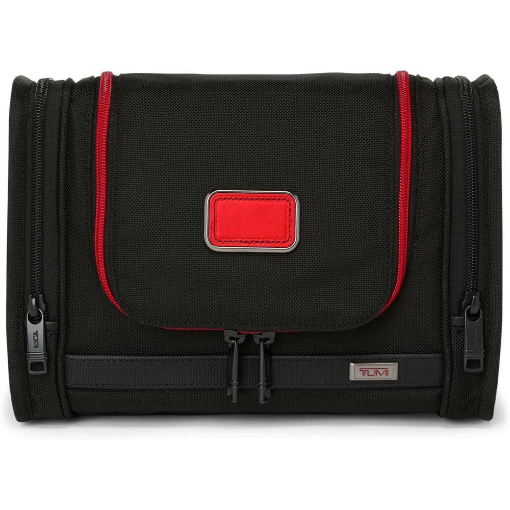 imageTumi Mens Hanging Travel Kit BlackRed One SizeBlackRed
