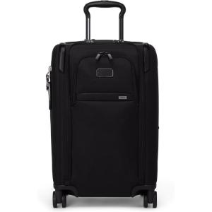 TUMI – Alpha Dual Access Expandable 4-Wheeled Carry-On Luggage – Zipper Expansion, Durable Ballistic Nylon Lightweight Suitcase with TSA Lock – Black(Black)