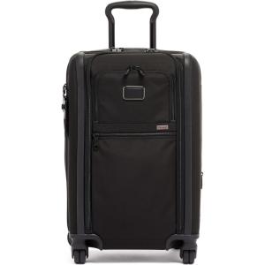 TUMI – Alpha Dual Access Expandable 4-Wheeled Carry-On Luggage – Zipper Expansion, Nylon Lightweight Suitcase – TSA Lock(Black)