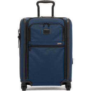 TUMI – Alpha Large Dual Access Expandable 4-Wheeled Carry-On Luggage – Zipper Expansion, Nylon Lightweight Suitcase- TSA Lock(Navy Blue)
