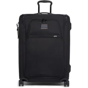 TUMI – Alpha Medium Dual Access Expandable 4-Wheeled Checked Luggage – Zipper Expansion, Durable Ballistic Nylon, Medium Capacity Suitcase with TSA Lock – Navy Blue(Black)