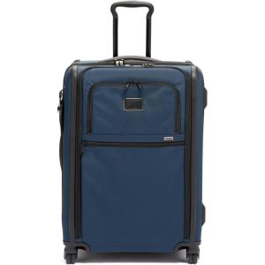 TUMI – Alpha Medium Dual Access Expandable 4-Wheeled Checked Luggage – Zipper Expansion, Durable Ballistic Nylon, Medium Capacity Suitcase with TSA Lock – Navy Blue(Navy Blue)