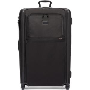 TUMI – Alpha Worldwide Trip Expandable 4-Wheeled Packing Case – Extra Large Design with Zip Expansion Checked Bag – Black(Black)