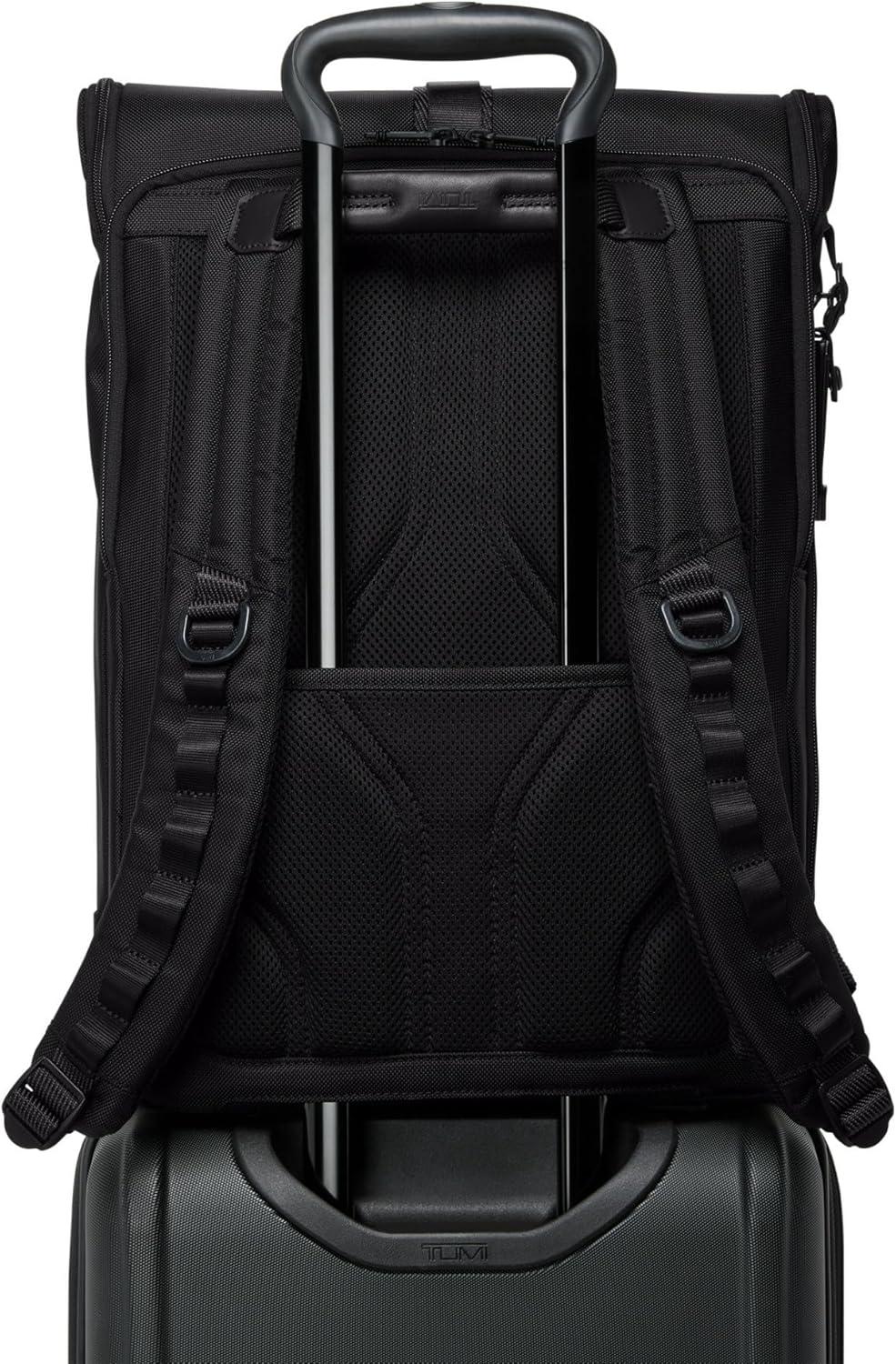 imageTUMI Alpha Bravo Surveillance Backpack FrontFlap Design Everyday Travel and Commute Bag Fits Up to 15 Laptop 170 X 130 X 675 BlackBlack