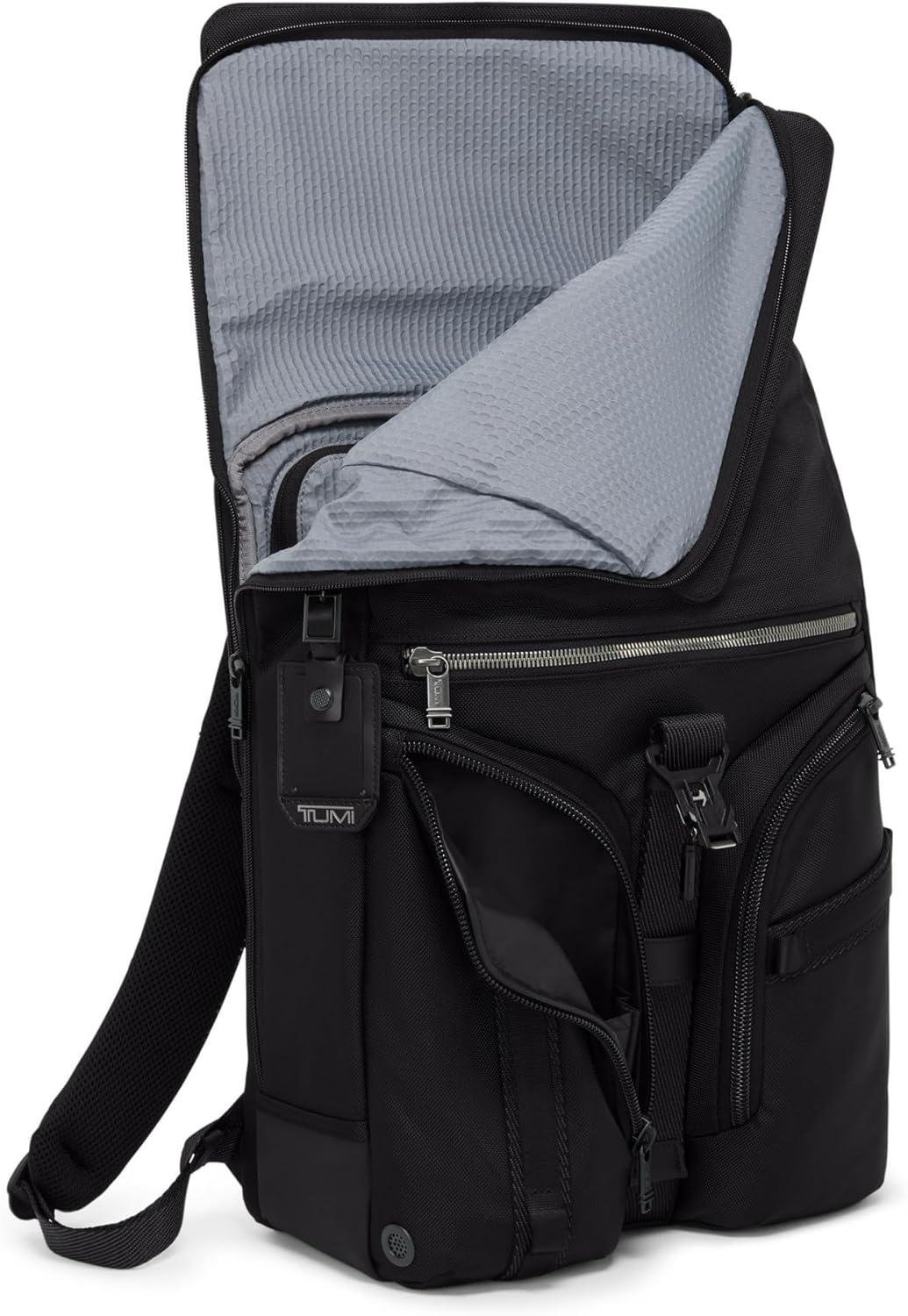 imageTUMI Alpha Bravo Surveillance Backpack FrontFlap Design Everyday Travel and Commute Bag Fits Up to 15 Laptop 170 X 130 X 675 BlackBlack