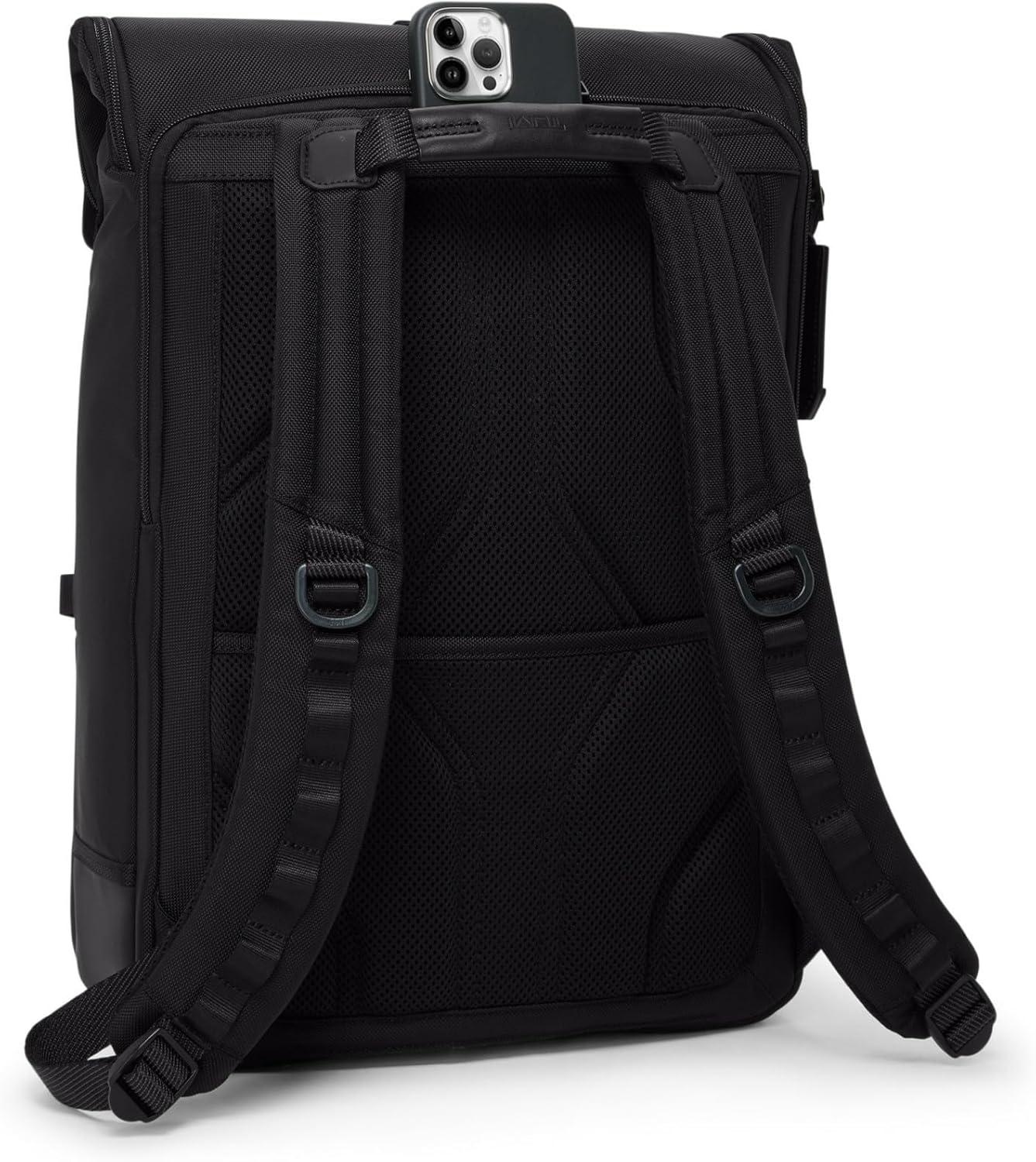 imageTUMI Alpha Bravo Surveillance Backpack FrontFlap Design Everyday Travel and Commute Bag Fits Up to 15 Laptop 170 X 130 X 675 BlackBlack