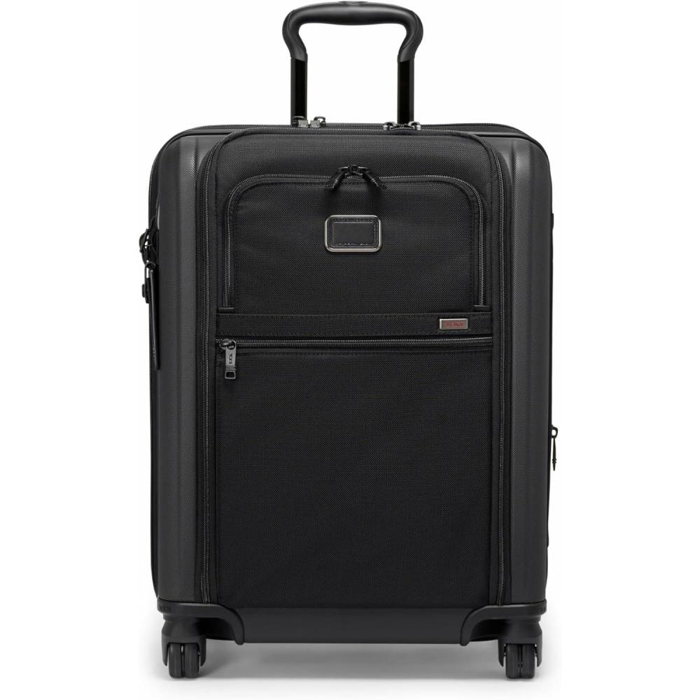 imageTUMI  Alpha Hybrid Continental Expandable 4 Wheeled CarryOn  Zip Expansion Suitcase for Extended Trips amp Weekend Getaways  BlackBlack
