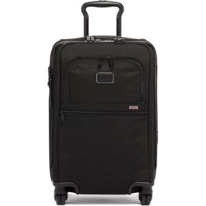 TUMI – Alpha International Office 4 Wheeled Carry-On – Men’s Zip Expansion Business Luggage with Laptop & Tablet Compartments – Black(Black)