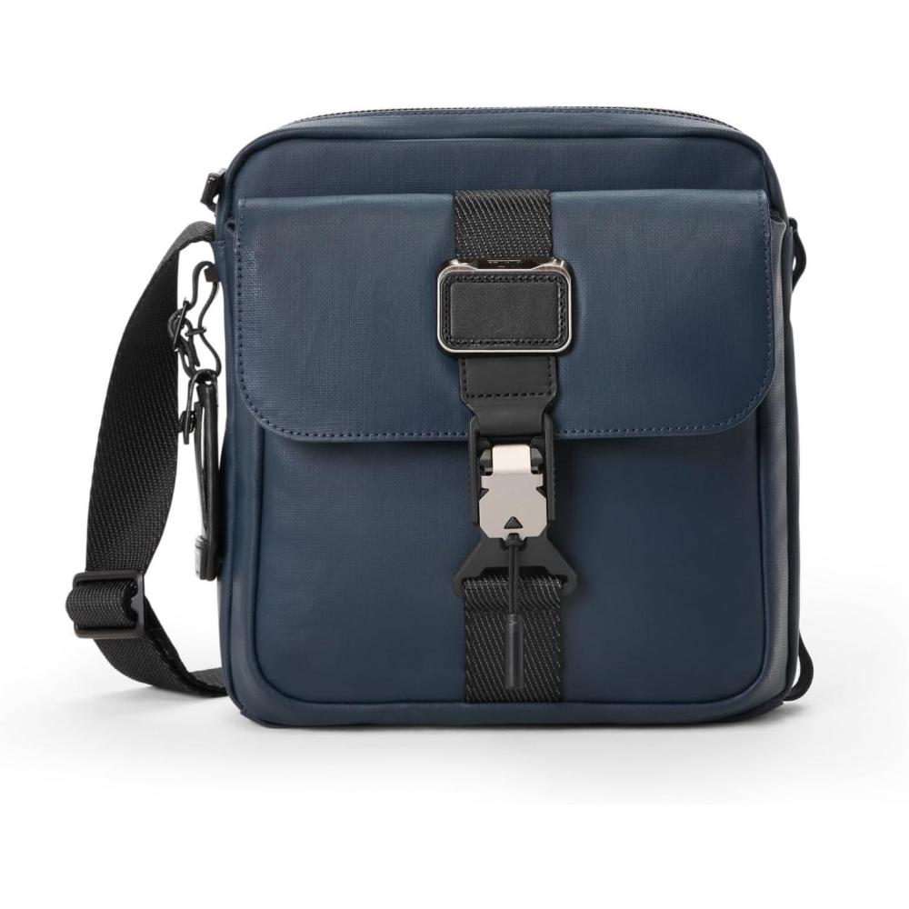 imageTumi 0232709 Crossbody Official Authentic Alpha Bravo Junior CrossbodyNavy Coated Canvas