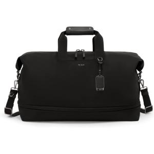 TUMI – Voyageur Rhys Expandable Duffel – Men’s and Women’s Weekender and Travel Bag – Black & Gunmetal Hardware