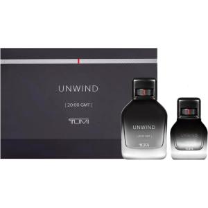 TUMI UNWIND [20:00 GMT] Gift Set – Warm Cologne for Men with Floral & Woody Fragrance Notes – 6.7 oz & 1.0 oz Eau de Parfum