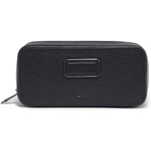 TUMI – Nassau Travel Watch Case – Men’s Premium Leather Organizer – Black(Black Embossed)