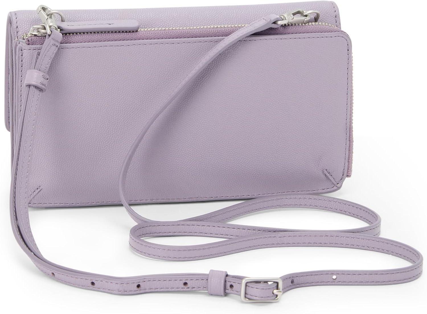 imageTUMI Belden Crossbody Wallet Bag Multipurpose Leather Travel Wallet With Pockets amp Card Holder 45 x 80 x 13 GoldLavender