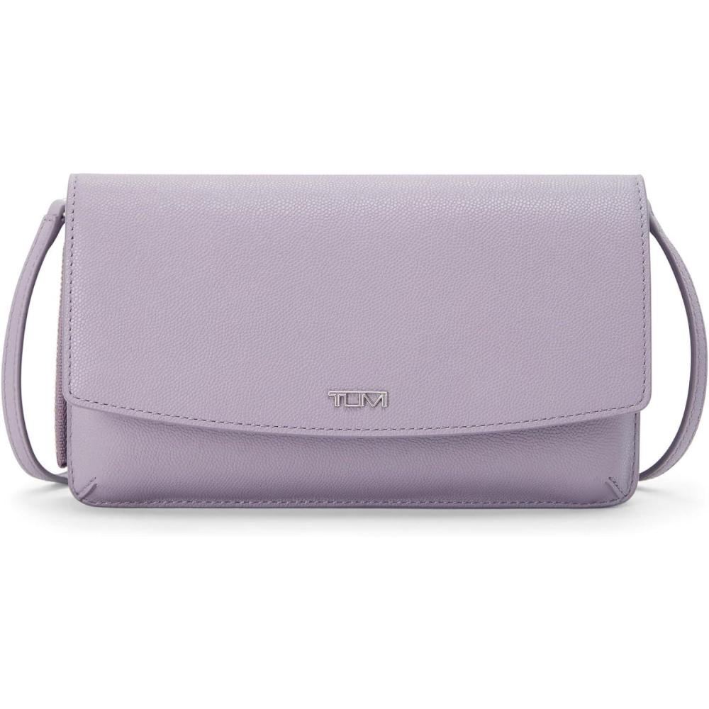 imageTUMI  Belden Crossbody Wallet Bag  Multipurpose Leather Travel Wallet  With Pockets amp Card Holder  45 x 80 x 13  GoldLavender