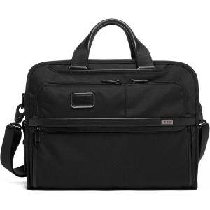 TUMI – Alpha Organizer Portfolio Brief – Business Briefcase – Briefcase Organizer Bag with Multiple Pockets – TUMI Tracer – Black