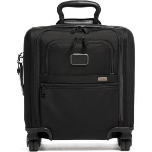 TUMI – Alpha Small Compact 4 Wheeled Brief – Men’s Travel Underseat Carry On Bag – Fits up to 13″ Laptop – 16.0″ X 14.0″ X 8.0″ – Black(Black)