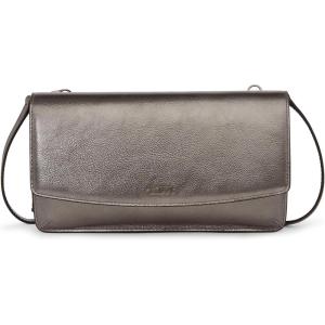 TUMI – Belden Crossbody Wallet Bag – Multipurpose Leather Travel Wallet – With Pockets & Card Holder – 4.5″ x 8.0″ x 1.3″ – Gold(Pewter Metallic)