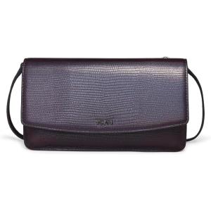 TUMI – Belden Crossbody Wallet Bag – Multipurpose Leather Travel Wallet – With Pockets & Card Holder – 4.5″ x 8.0″ x 1.3″ – Gold(Textured Hologram)