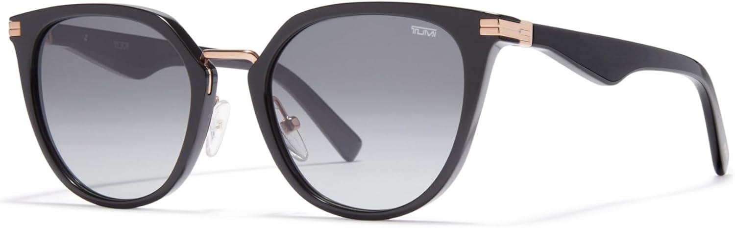 imageTUMI 004 Cat Eye Sunglasses Retro Vintage Sunglasses for Women UV Protection Gradient Lenses Sunglass Case 52mm Black