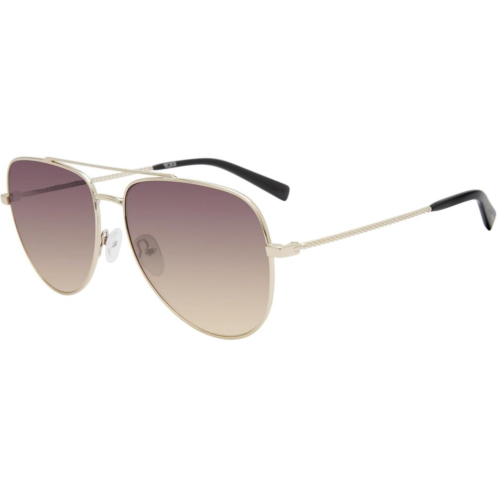 imageTUMI  008 Unisex Aviator Sunglasses  Gradient Sunglasses for Women amp Men  UV Protection  Premium Sunglass Case  59mm  Gold