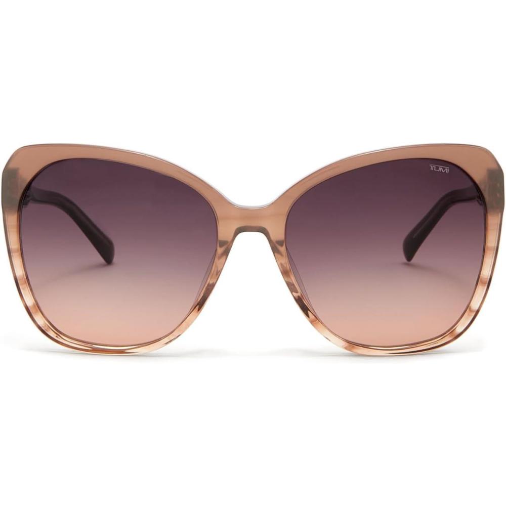 imageTUMI  502 Square Gradient Acetate Sunglasses  Stylish Squared Sunglasses for Women  UV Protection  Sunglass Case  58mm  Brown