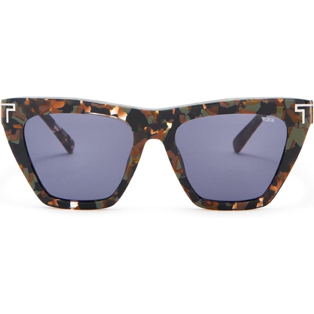 imageTUMI  507 Cat Eye Sunglasses  Retro Vintage Sunglasses for Women  UV Protection  Gradient Lens  Sunglass Case  55mm  Camo