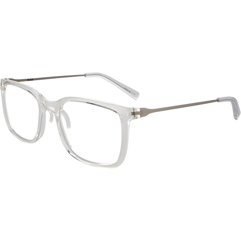 imageTUMI VTU803 Unisex Reading Glasses Blue Light Blocking Eyeglasses for Men amp Women Stylish Rectangle Shape Eyewear 15053mm Crystal