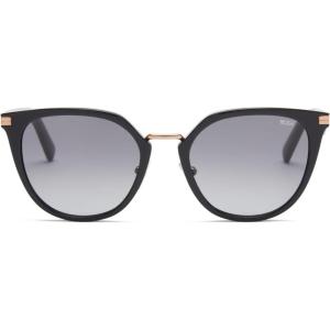 TUMI – 004 Cat Eye Sunglasses – Retro Vintage Sunglasses for Women – UV Protection – Gradient Lenses – Sunglass Case – 52mm – Black