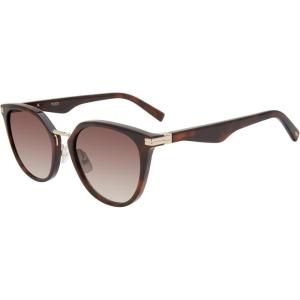 TUMI – 004 Cat Eye Sunglasses – Retro Vintage Sunglasses for Women – UV Protection – Gradient Lenses – Sunglass Case – 52mm – Gold Tortoise