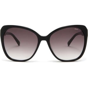 TUMI – 502 Square Gradient Acetate Sunglasses – Stylish Squared Sunglasses for Women – UV Protection – Sunglass Case – 58mm – Black