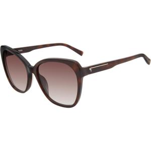 TUMI – 502 Square Gradient Acetate Sunglasses – Stylish Squared Sunglasses for Women – UV Protection – Sunglass Case – 58mm – Tortoise