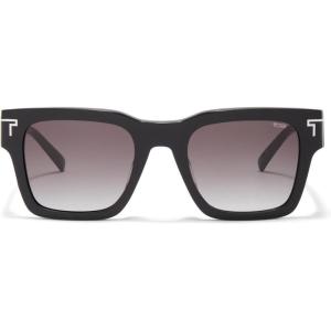 TUMI – 507 Cat Eye Sunglasses – Retro Vintage Sunglasses for Women – UV Protection – Gradient Lens – Sunglass Case – 55mm – Black