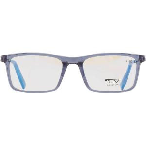 TUMI – VTU800 Unisex Reading Glasses – Blue Light Blocking Eyeglasses for Men & Women – Stylish Rectangle Shape Eyewear – 10mm – Crystal Navy