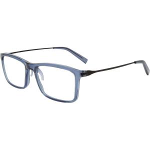 TUMI – VTU800 Unisex Reading Glasses – Blue Light Blocking Eyeglasses for Men & Women – Stylish Rectangle Shape Eyewear – 25mm – Crystal Navy