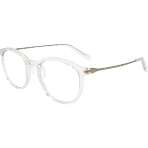 TUMI – VTU801 Unisex Reading Glasses – Blue Light Blocking Eyeglasses for Men & Women – Stylish Round Shape Eyewear – 10mm – Crystal Navy