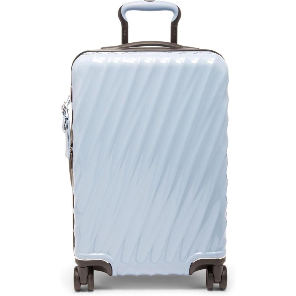 imageTUMI  19 Degree International Expandable 4 Wheeled CarryOn  Hard Shell Suitcase  218 X 140 X 90  FuchsiaHalogen Blue